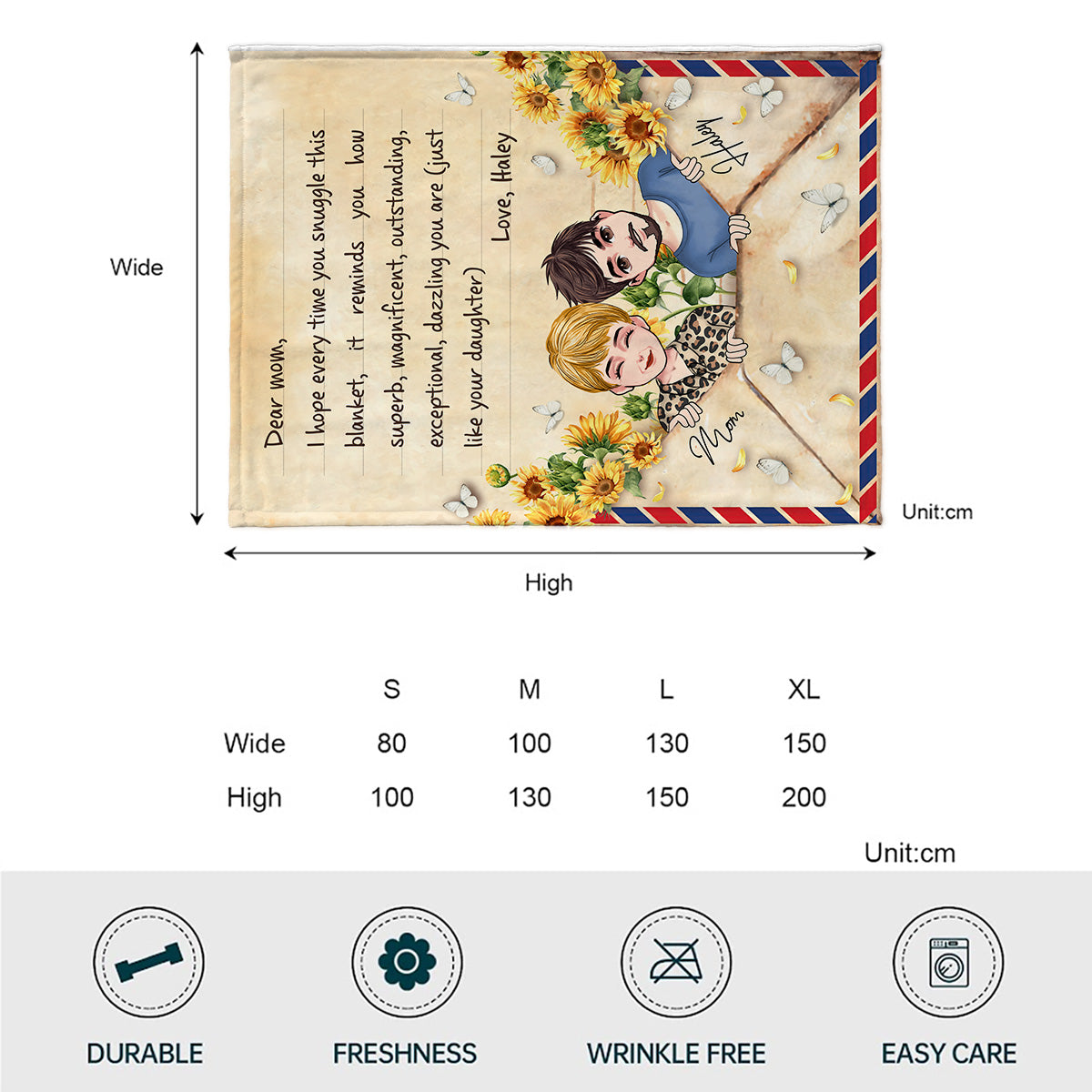 Couverture personnalisée « Chère maman »