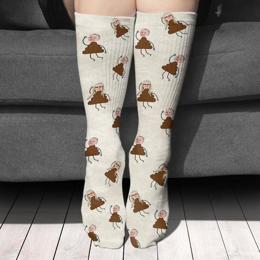 Les petits chouchous de papa - Cadeau pour papa, grand-père, maman, oncle, tante, grand-mère - Chaussettes personnalisées