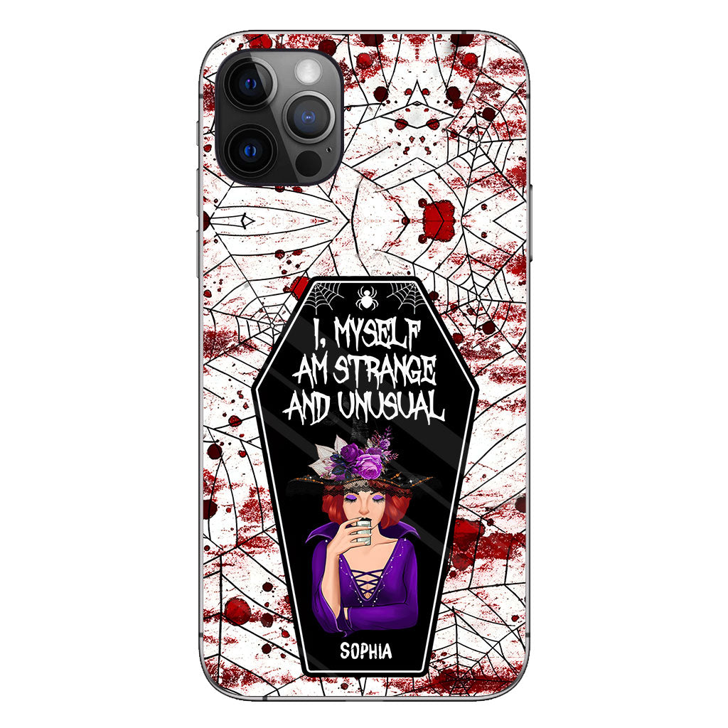 I Myself Am Strange and Unusual - Personalized Witch Phone Case