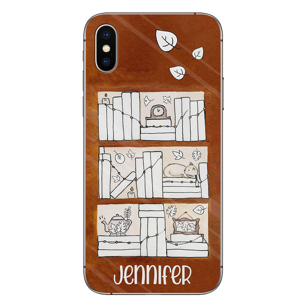 Étui de téléphone personnalisé avec suivi de lecture des quatre saisons - Étui-livre