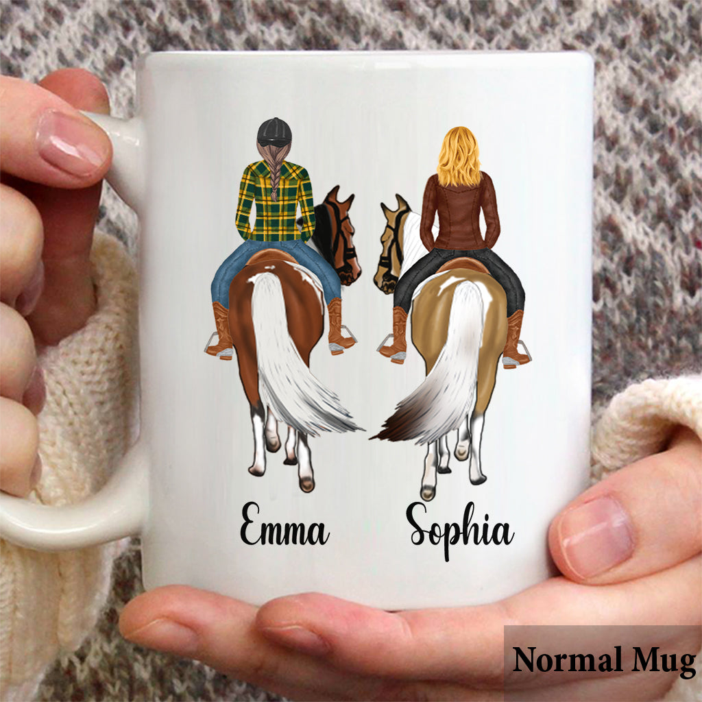 Partenaire d'équitation pour la vie - Mug personnalisé à motif cheval