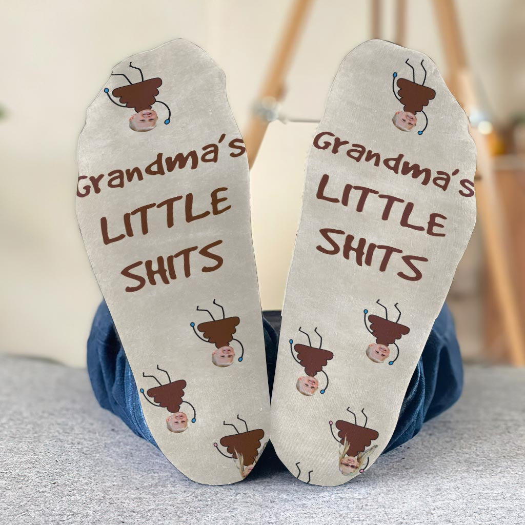 Dad's Little Cuties - Gift for dad, grandpa, mom, uncle, aunt, grandma - Personalized Socks