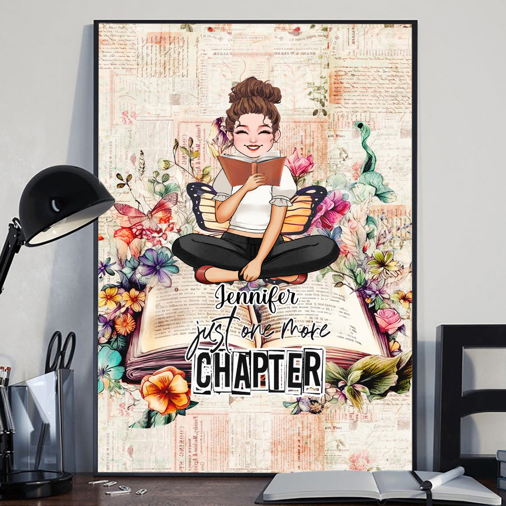 Juste un chapitre de plus - Livre personnalisé sur toile et affiche