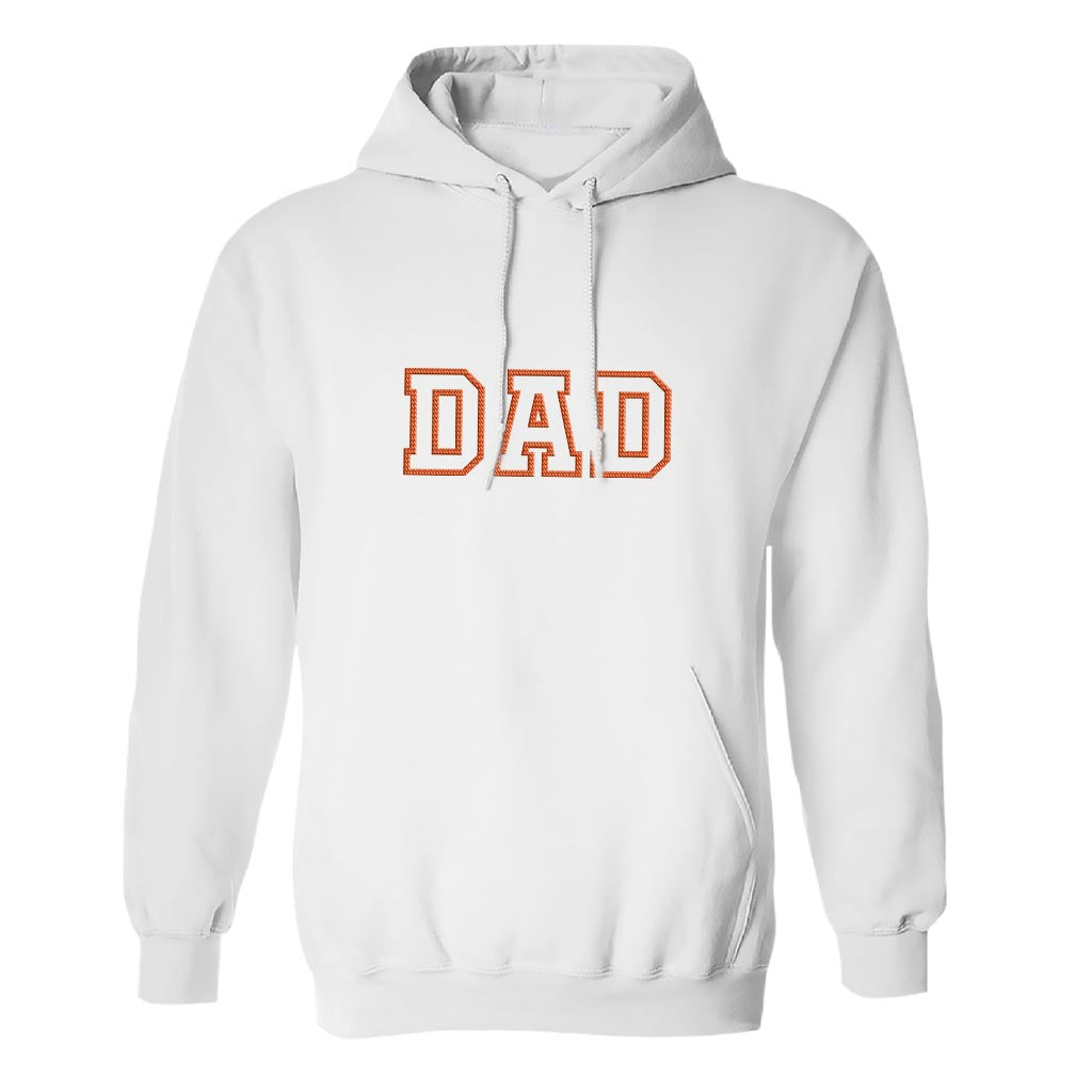 Sweat à capuche brodé personnalisé avec nom - Nom personnalisé pour papa