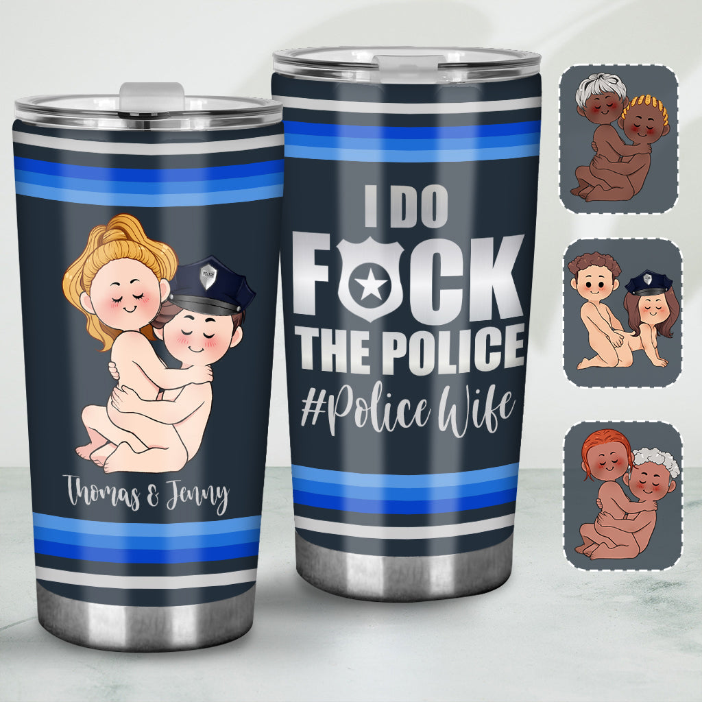 J'adore la police - Gobelet personnalisé pour couple