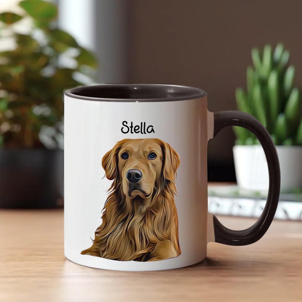 Félicitations pour être mon humain ! – Mug personnalisé avec motif chien