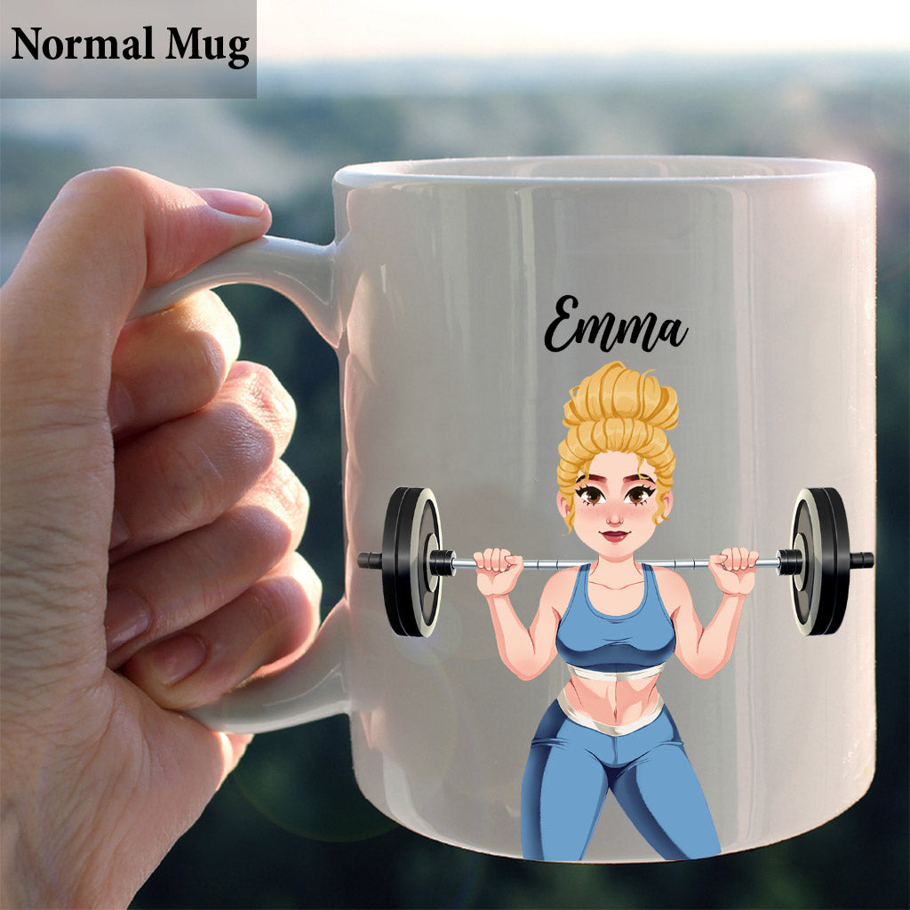 La vie est plus belle avec le sport - Mug fitness personnalisé