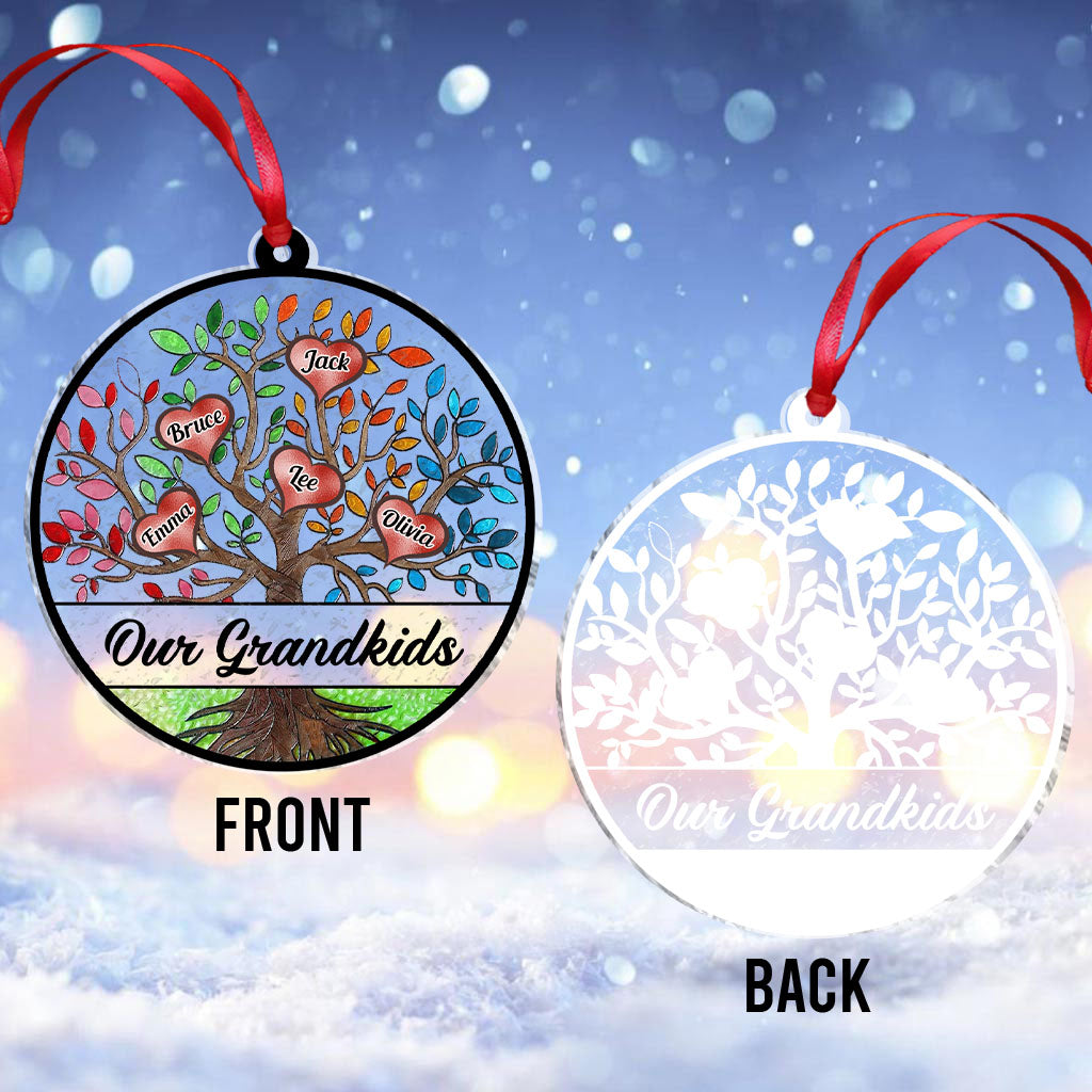 My Grandkids - Personalized Grandma Transparent Ornament