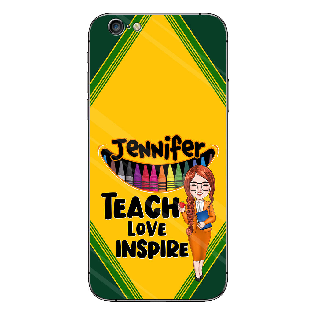 Teach Love Inspire - Personalized Teacher Phone Case