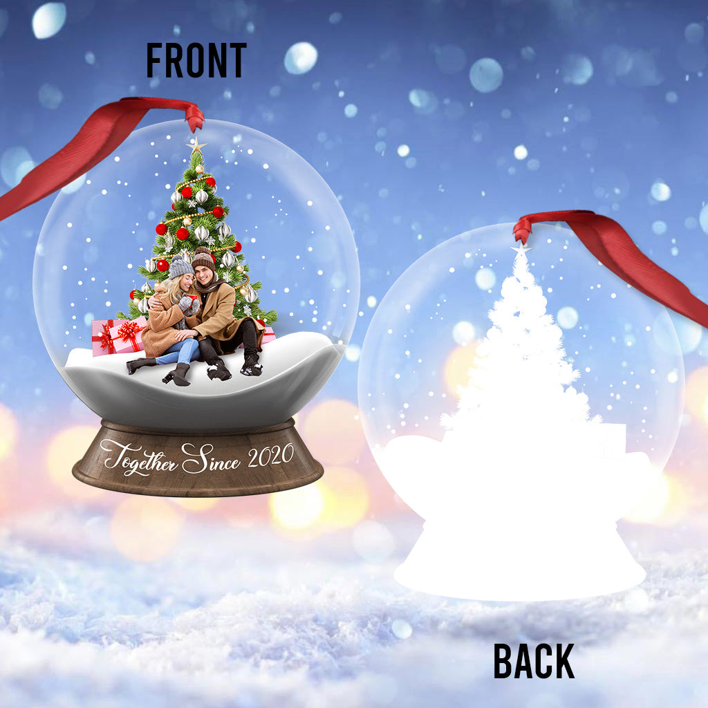 Ensemble depuis - Ornement transparent personnalisé pour couple