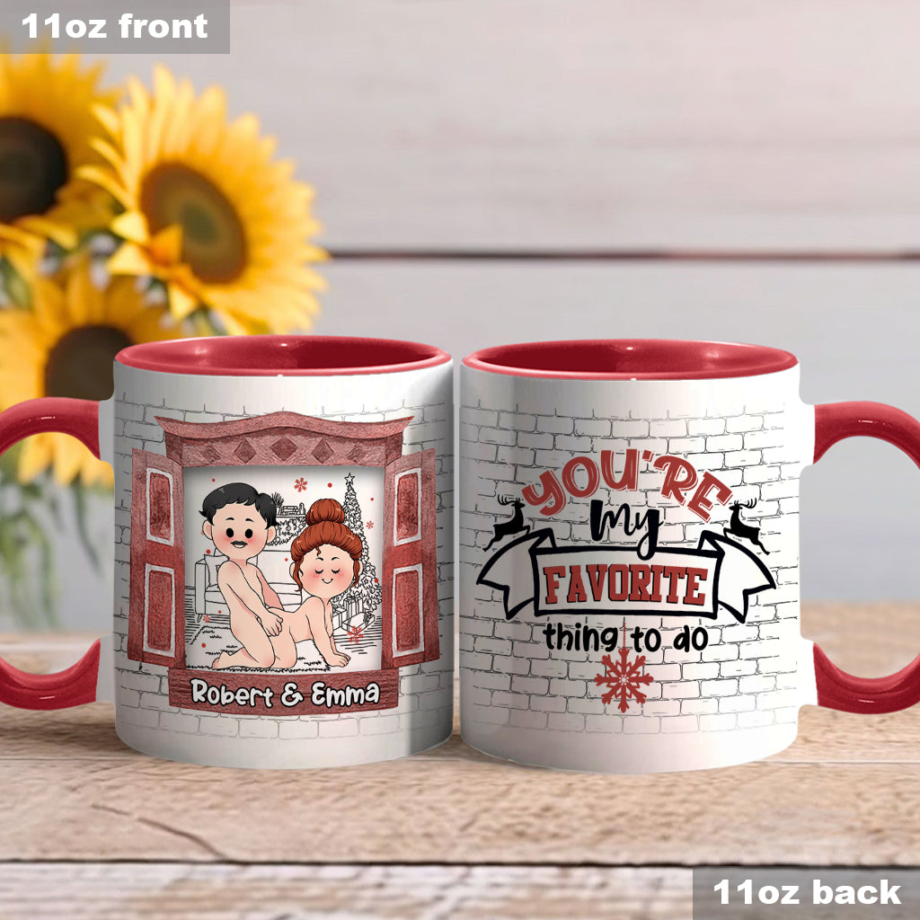 Tout ce que je veux pour Noël, c'est toi - Mug personnalisé pour couple