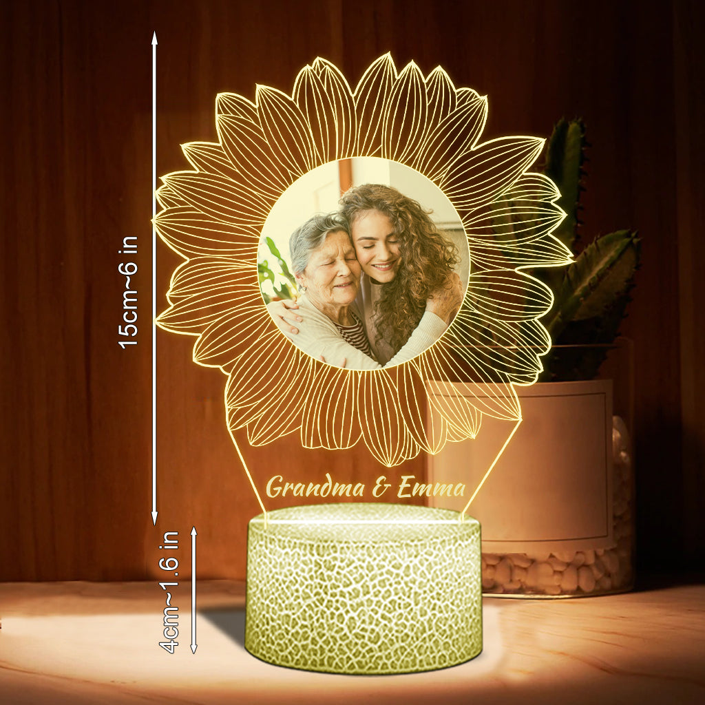 Tu es mon rayon de soleil - Cadeau pour maman, grand-mère, sœur, fille, fils, frère, grand-père, papa, épouse, époux, ami(e) - Plaque lumineuse personnalisée