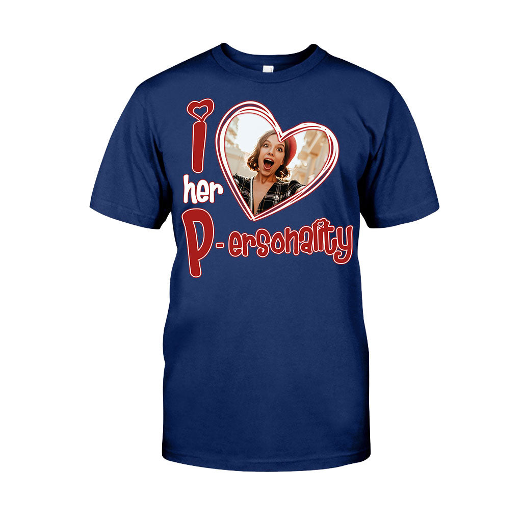 J'aime sa personnalité, j'aime son dévouement. Téléchargez une photo ! T-shirt et sweat à capuche personnalisés pour couple