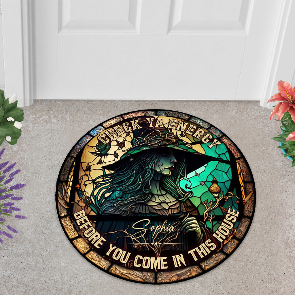 Vérifiez votre énergie - Paillasson personnalisé en forme de sorcière