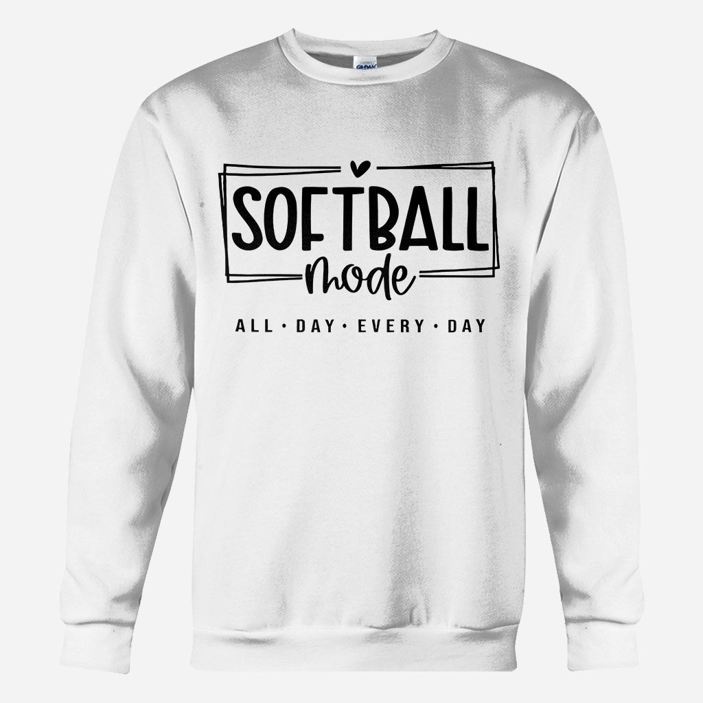 Mode Softball toute la journée - T-shirt de softball personnalisé intégral