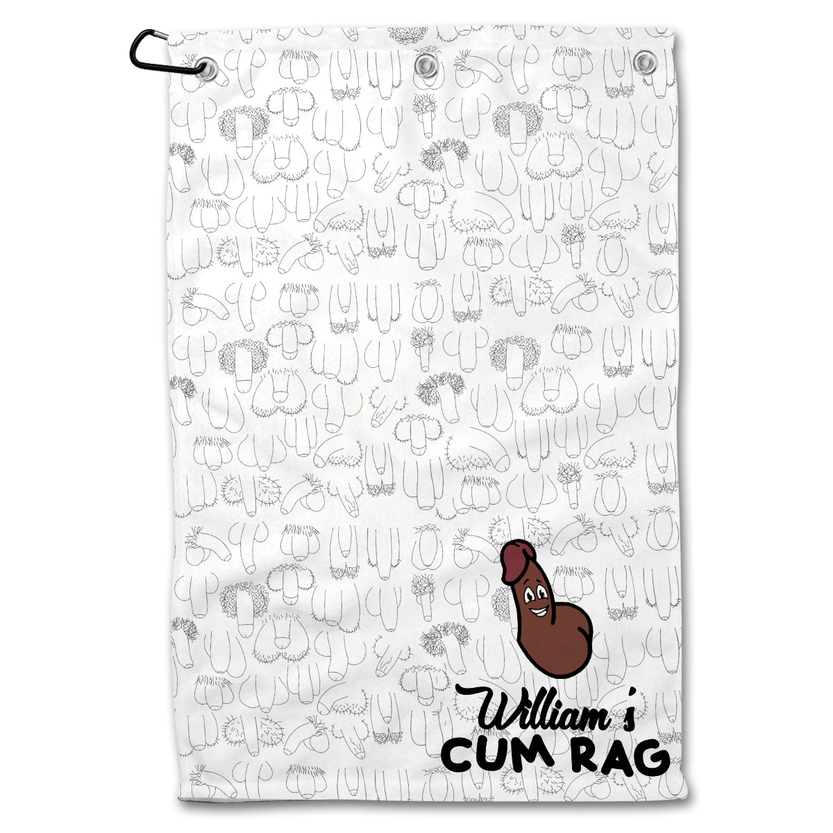 Cum Rag - Personalized Couple Golf Towel