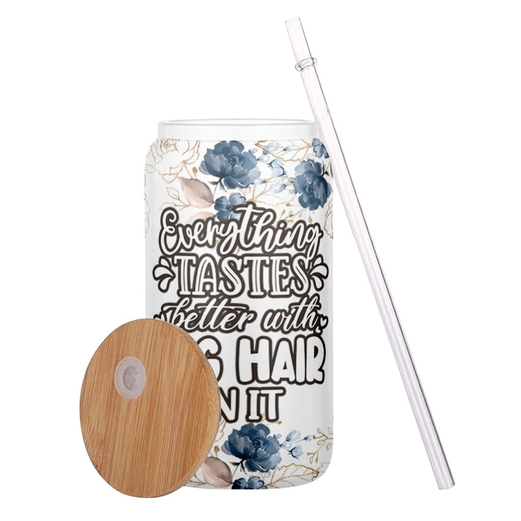 Tout a meilleur goût - Cadeau pour amoureux des chiens - Verre à canette personnalisé