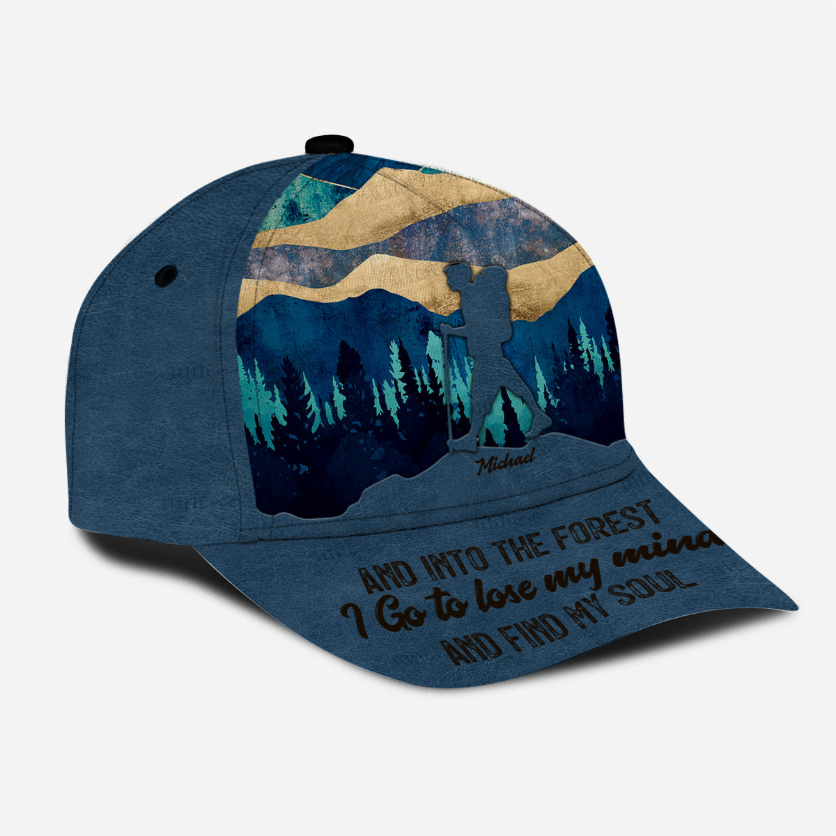 Et je m'enfonce dans la forêt - Casquette de randonnée classique personnalisée