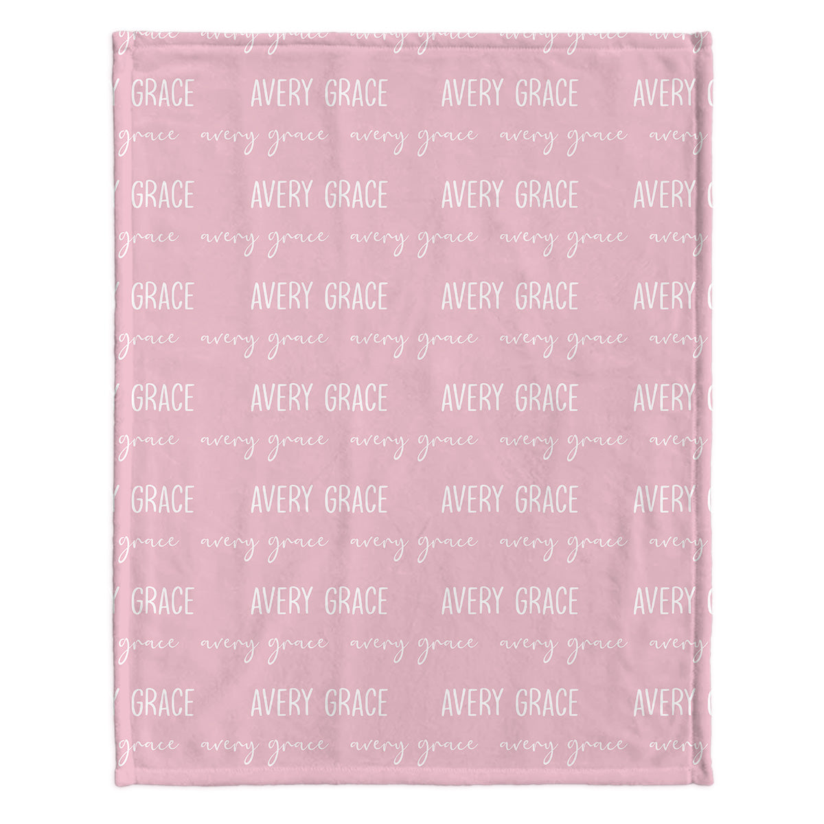 Couverture personnalisée pour nouveau-né avec motif de prénom