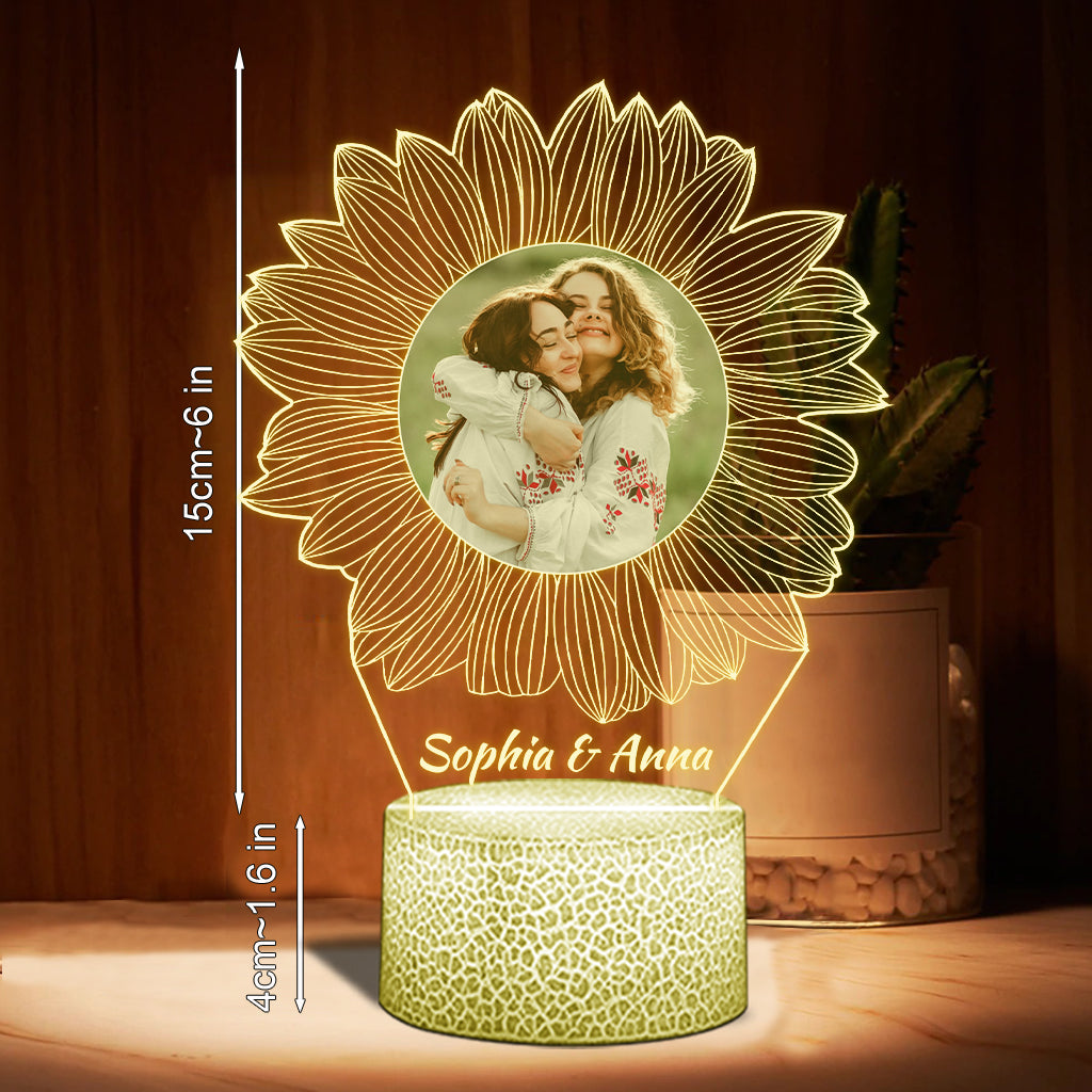 Tu es mon rayon de soleil - Cadeau pour maman, grand-mère, sœur, fille, fils, frère, grand-père, papa, épouse, époux, ami(e) - Plaque lumineuse personnalisée