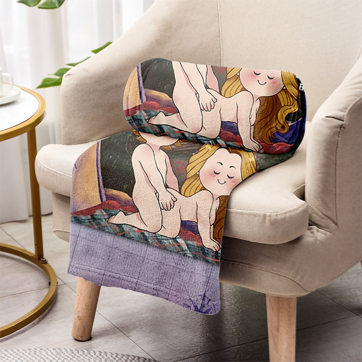 Être ensemble, c'est notre endroit préféré - Couverture de camping personnalisée