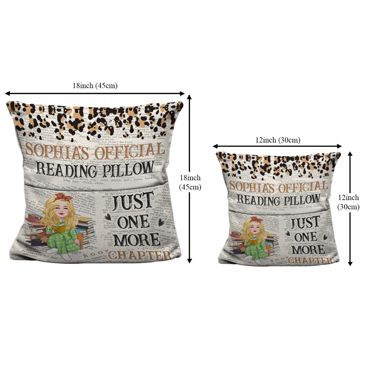 Juste un chapitre de plus - Coussin de poche personnalisé pour livre