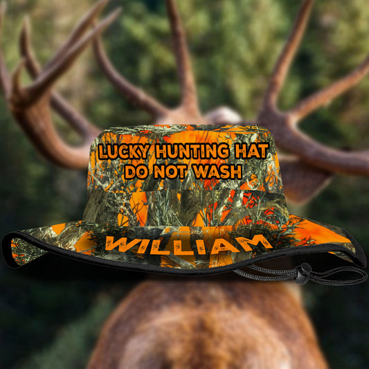Chapeau de chasse porte-bonheur - Chapeau de brousse de chasse personnalisé