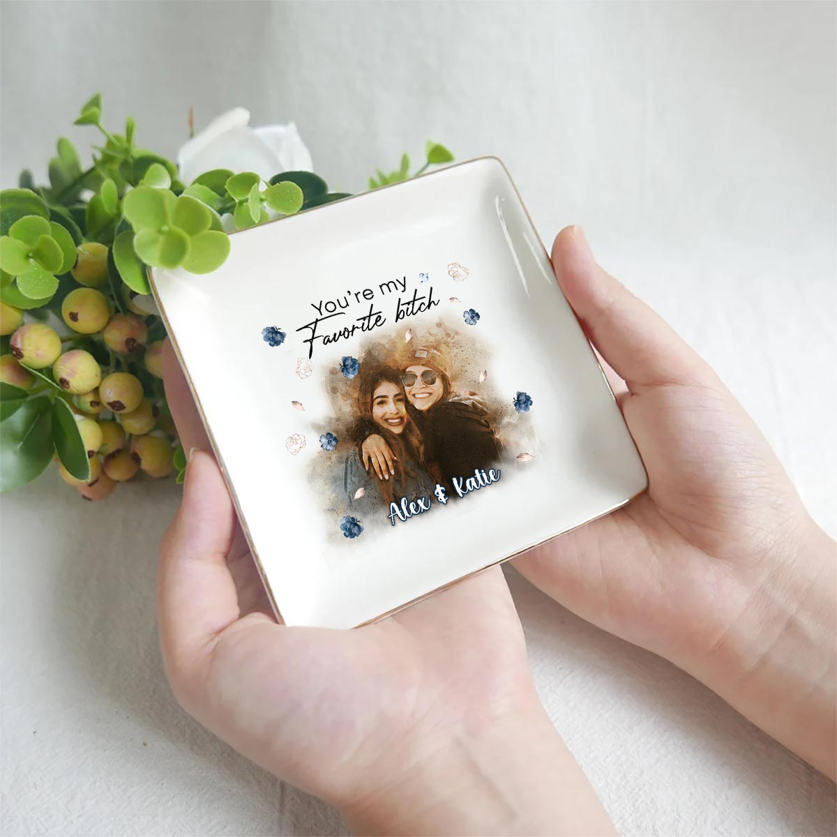 Tu es ma préférée - Porte-bijoux personnalisé pour meilleure amie