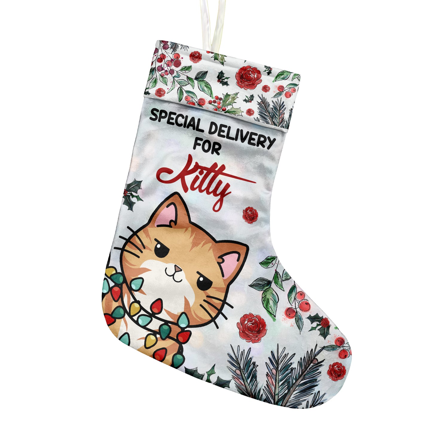 Livraison spéciale - Chaussettes de Noël personnalisées pour chats