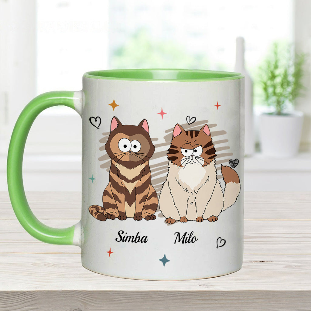 Mug personnalisé à motif chat « À l’époque où je suis une maman de chien/chat »