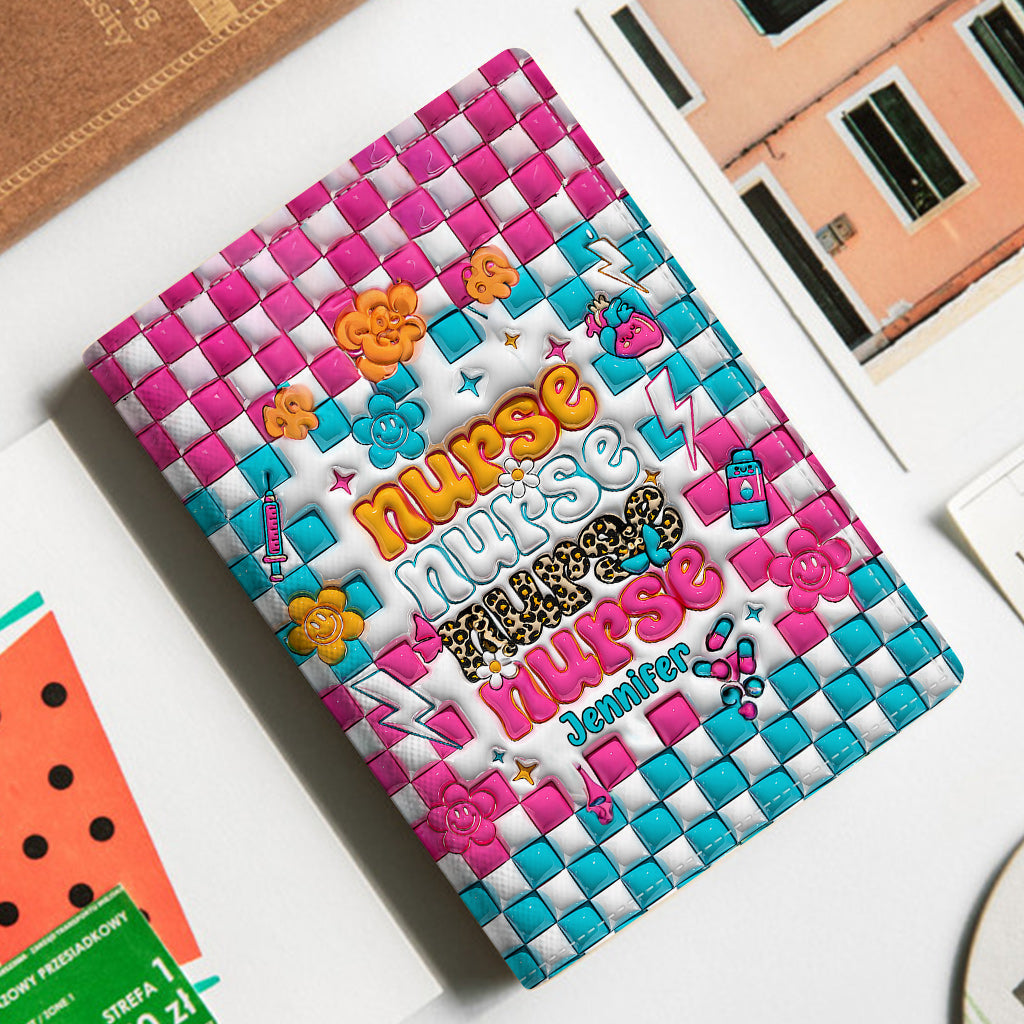 Vie d'infirmière - Porte-passeport personnalisé pour infirmière