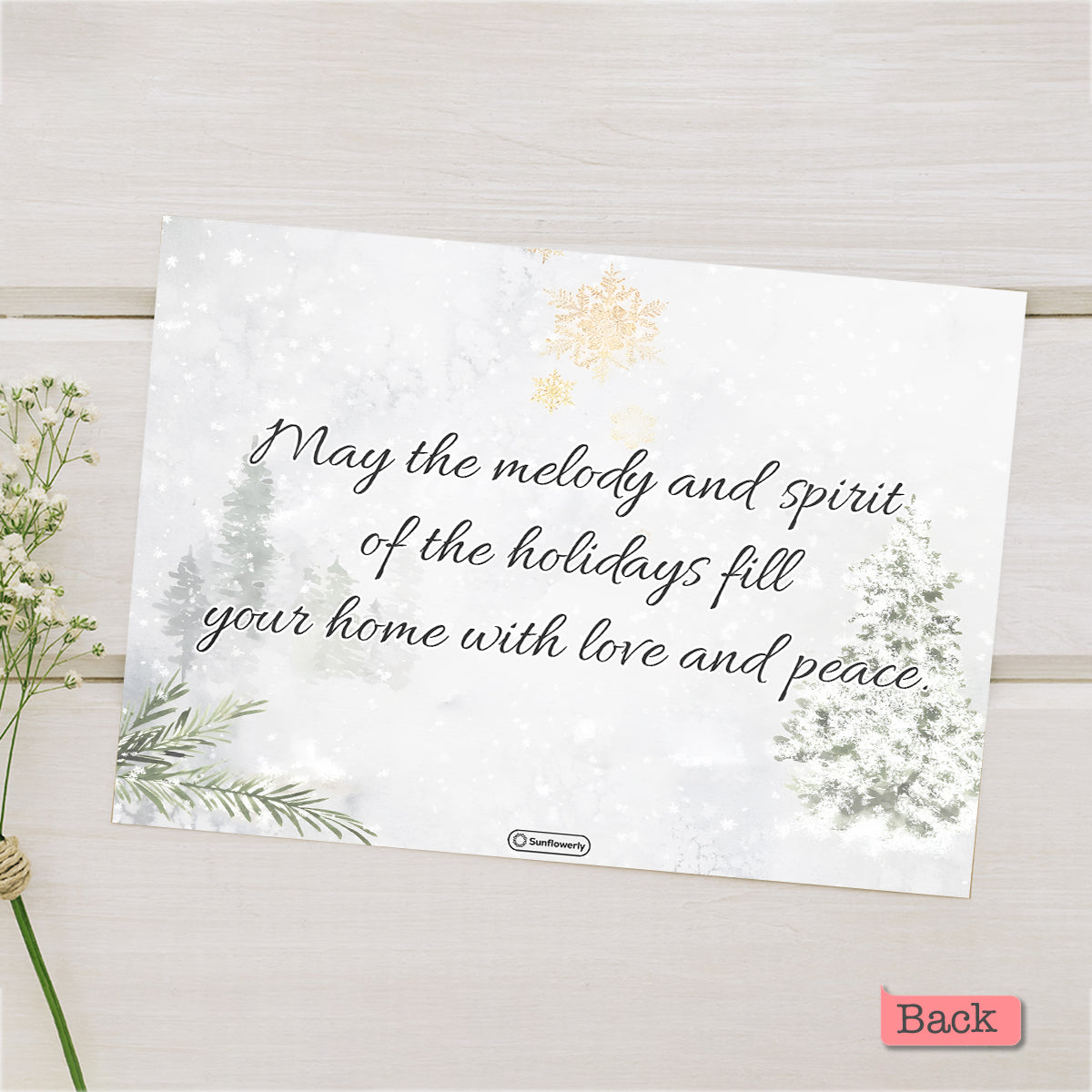 Joyeux Noël - Carte de vœux familiale personnalisée