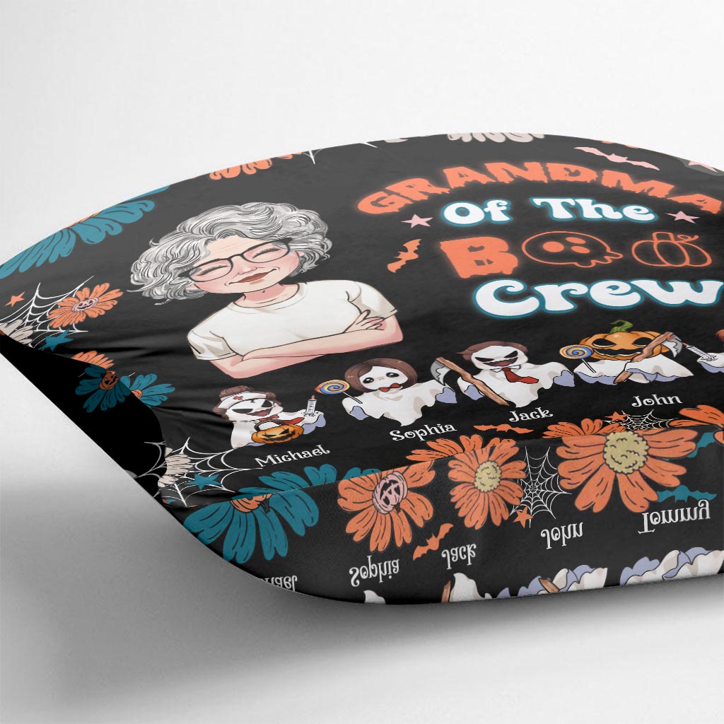 Coussin décoratif personnalisé « Grand-mère de la bande des Boo »