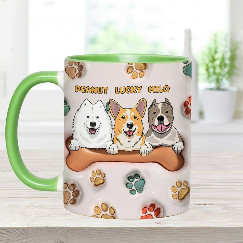 Best Dog Mom Ever - Personalized Dog Accent Mug