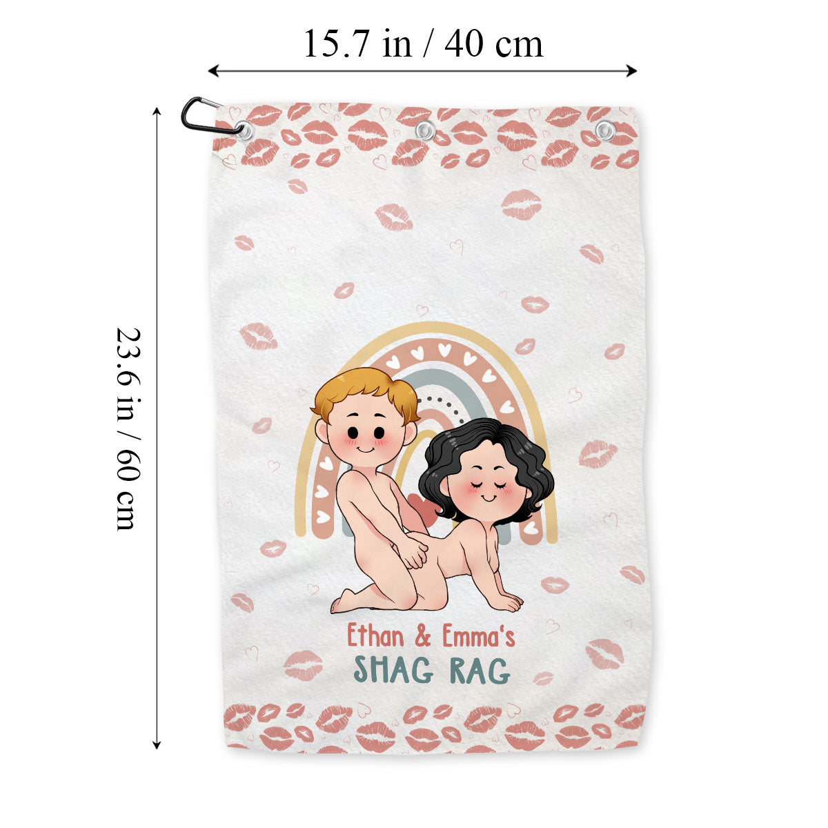 Serviette de toilette personnalisée pour couple - Shag Rag après l'amour