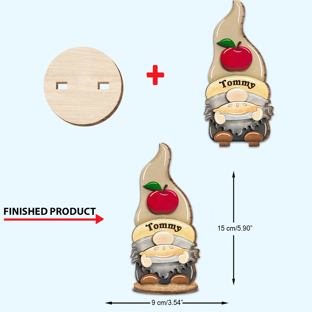 Thanksgiving Gnomes - Personalized Thanksgiving Freestanding Wood Plaque