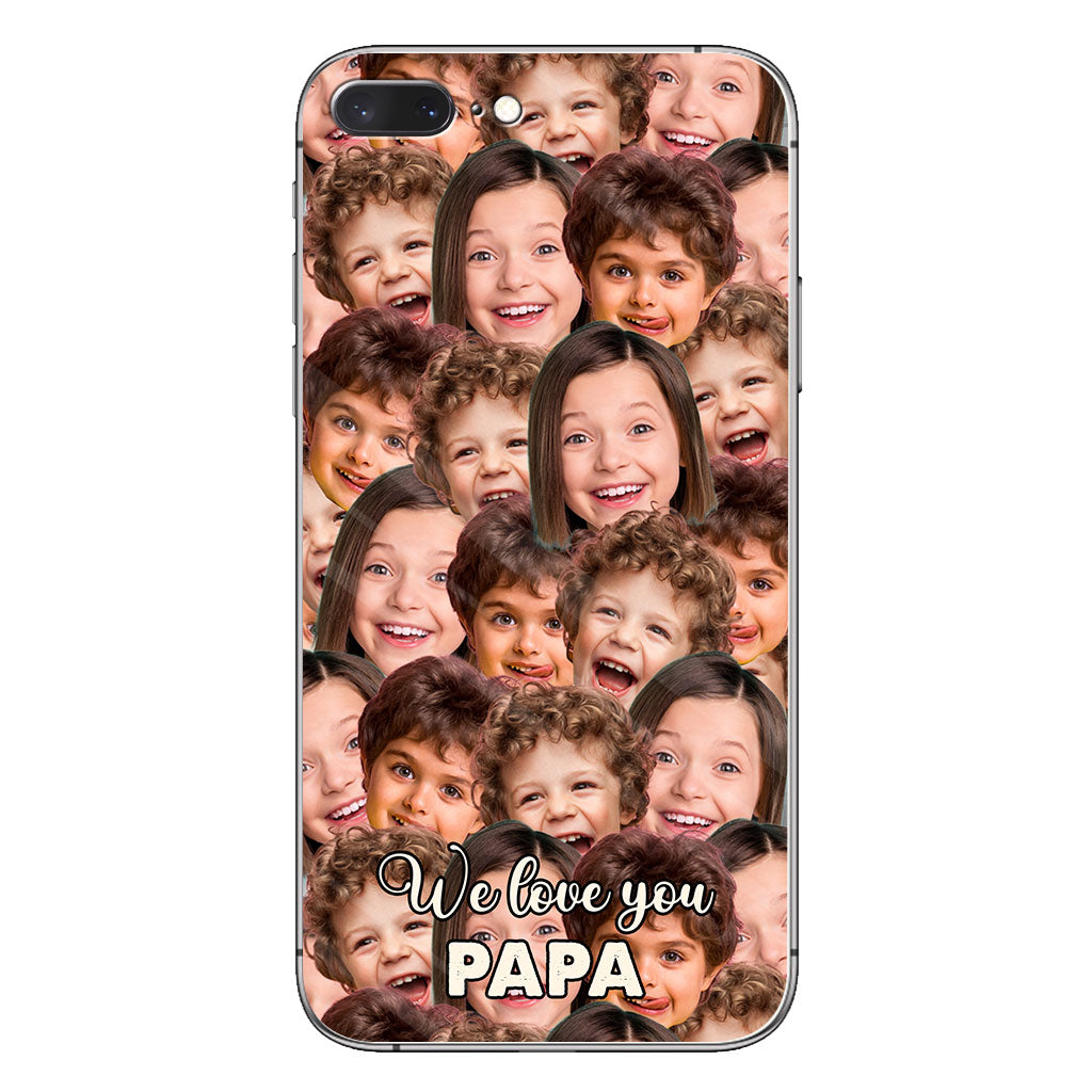 Je t'aime papa - Cadeau pour papa, grand-mère, grand-père, maman, oncle, tante, frère, sœur, fils, fille, petite-fille, petit-fils, mari, femme, petit ami, petite amie - Coque de téléphone personnalisée