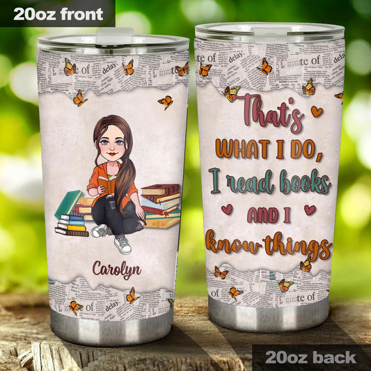 I Love Days When My Only Problem Is Which Book To Read - Book gift for mom, daughter, girlfriend, wife - Personalized Tumbler