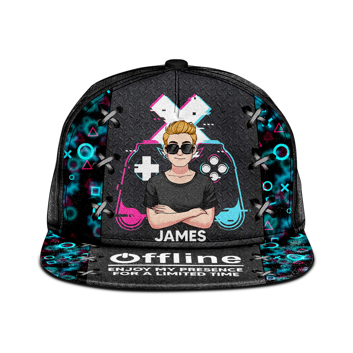 Profitez de ma présence hors ligne - Casquette personnalisée pour jeux vidéo