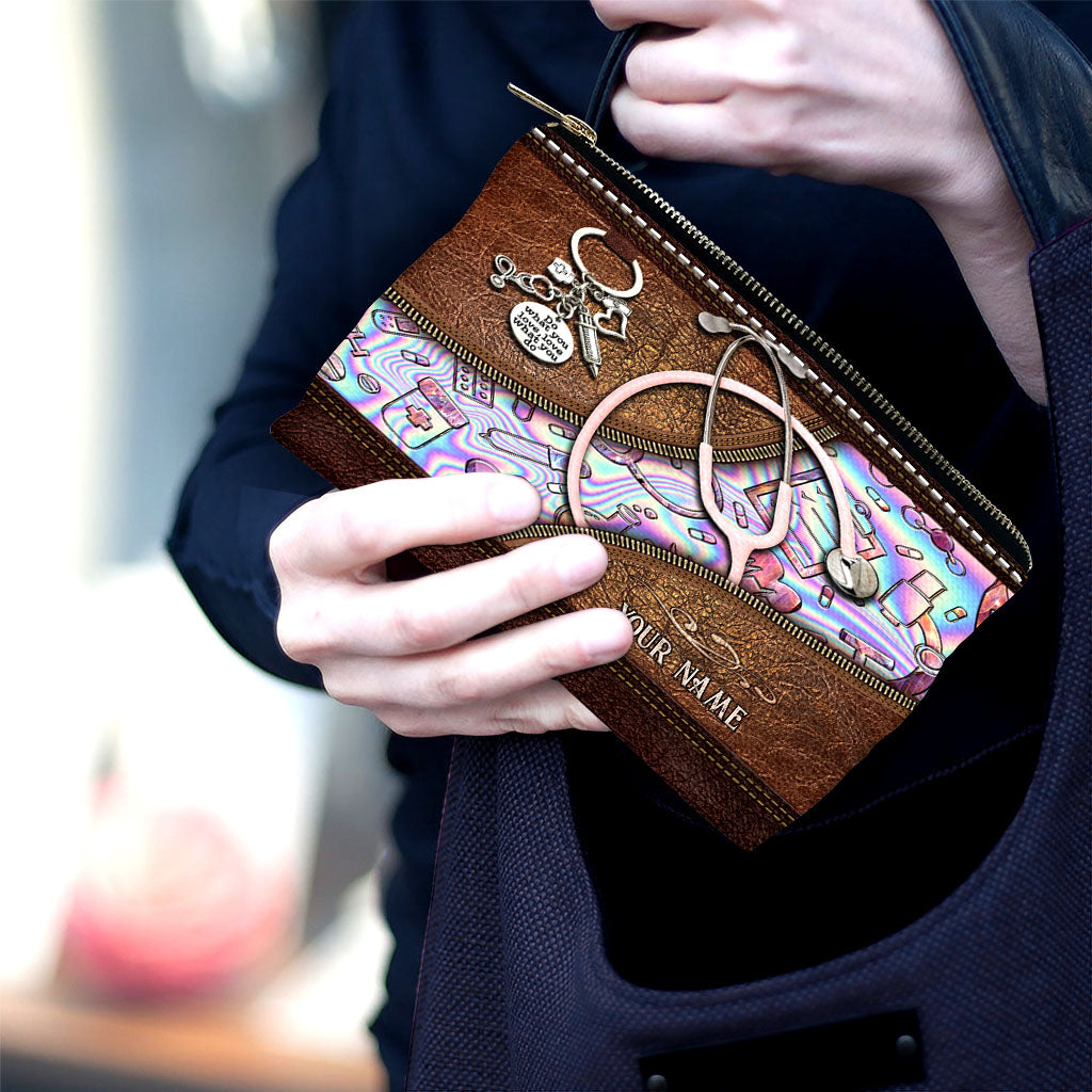 Pink Stethoscope - Personalized Nurse Pouch