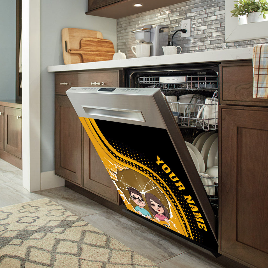 Meilleur papa du monde - Housse de lave-vaisselle personnalisée pour papa