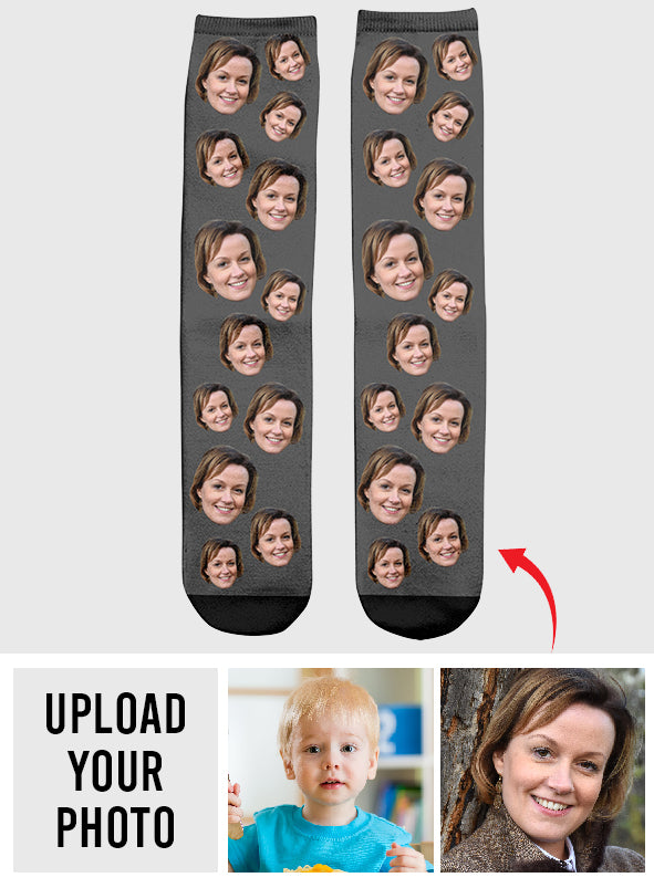 Custom Face - Personalized Step Mom Socks