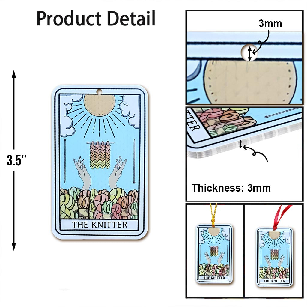 La Tricoteuse - Ornement de tricot personnalisé