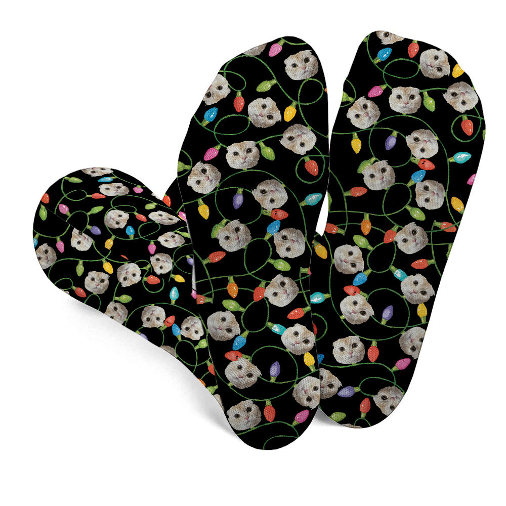 Merry Christmas - Personalized Cat Socks