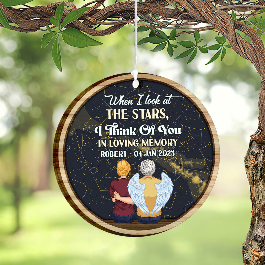 When I Look At The Stars - Personalized Memorial Wind Chime