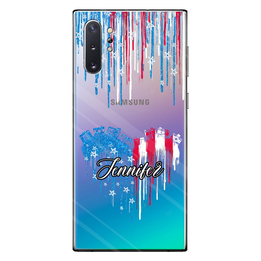 Passion pour la photographie - Coque de téléphone transparente personnalisée avec photo