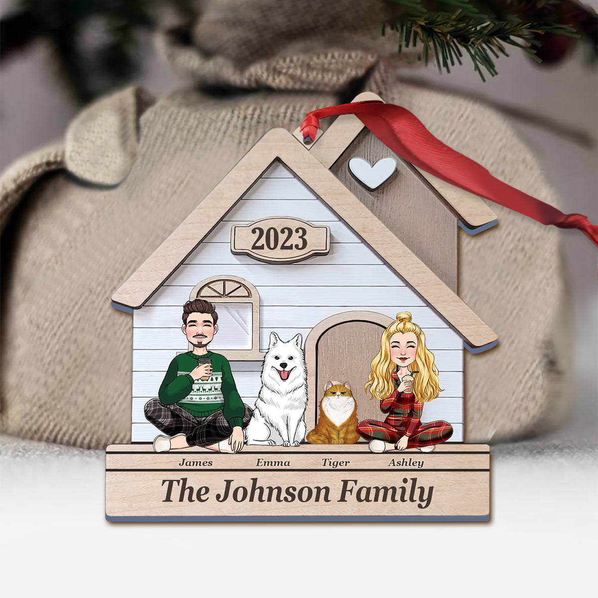 This Is Us - Personalized Husband And Wife Ornament