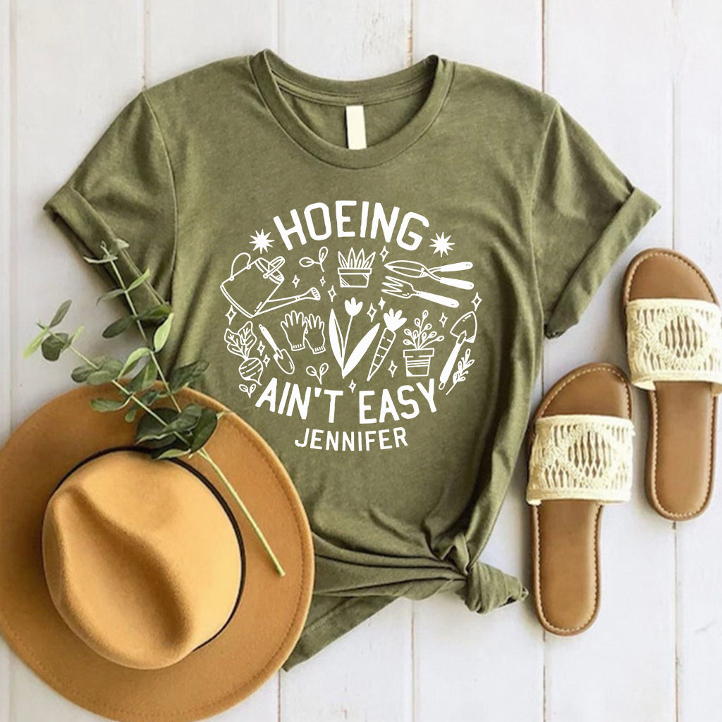 Le binage, c'est pas facile ! – T-shirt et sweat à capuche personnalisés sur le thème du jardinage