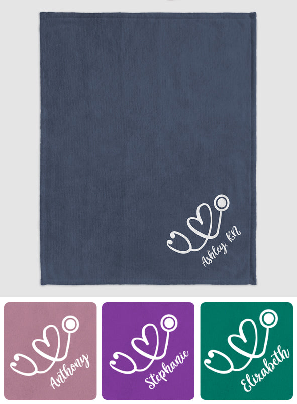 Couverture personnalisée pour infirmière - Vie d'infirmière