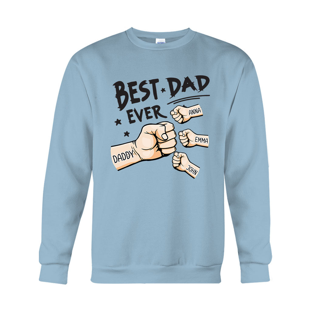 Meilleur papa du monde - T-shirt et sweat à capuche personnalisés pour papa